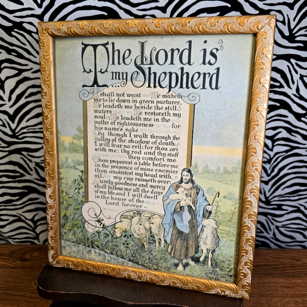 X BINRL1 0124 Trifted Rare Vintage Christianity Christian Religious Jesus Art